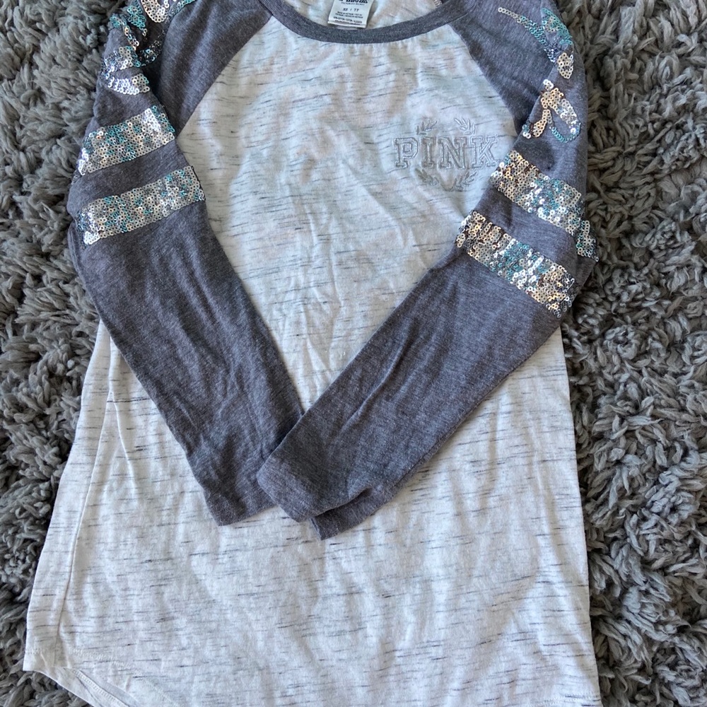 PINK 3 quarter sleeve shirt